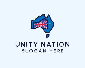 Australian Country Map logo design