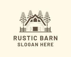 Rustic Old Barn logo design