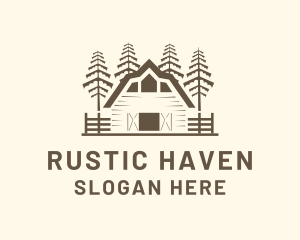 Farmhouse - Rustic Old Barn logo design