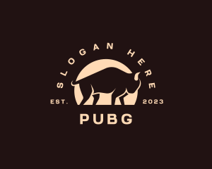 Bull Bison Buffalo Logo