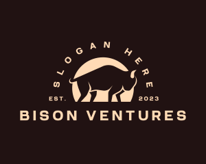 Bison - Bull Bison Buffalo logo design