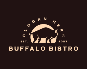 Bull Bison Buffalo logo design