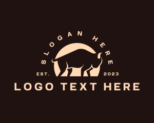 Bull Bison Buffalo Logo