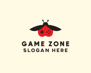 Ladybug Game Controller  logo design