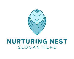 Newborn Baby Boy logo design