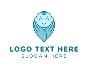 Pregnancy - Newborn Baby Boy logo design