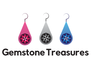 Gemstone Jewelry Earrings logo design