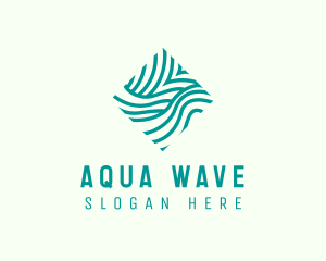 Abstract Wave Lines  logo design