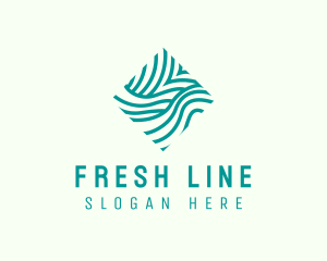 Abstract Wave Lines  logo design