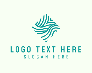 Company - Abstract Wave Lines logo design