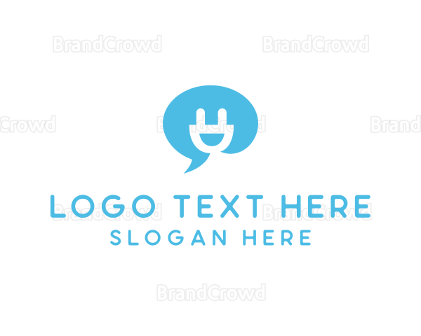 Happy Plug Chat Bot Logo