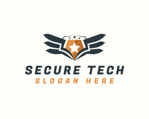 Security - Shield Wings Security logo design