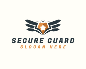 Security - Shield Wings Security logo design