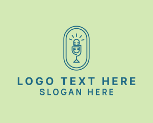 Sing - Microphone Audio Talk logo design