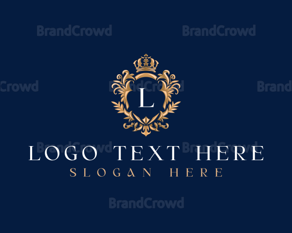 Luxury Shield Crown Logo