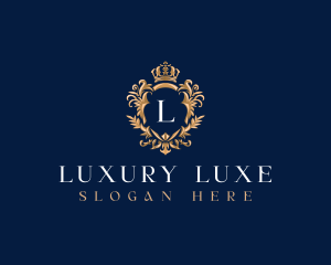 Luxury Shield Crown logo design