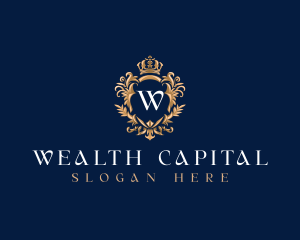 Luxury Shield Crown logo design