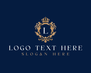 Kingdom - Luxury Shield Crown logo design