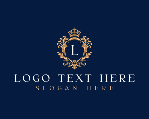 Luxury Shield Crown Logo