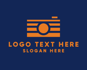 Vlogger - Picture Film Camera logo design