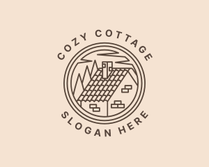 Cottage - Housing Roof Repair logo design