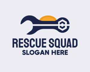 Rescue - Sun Repair Maintenance Tool logo design