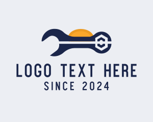 Automobile - Wrench Repair Tool logo design