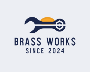 Wrench Repair Tool logo design