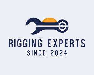 Wrench Repair Tool logo design