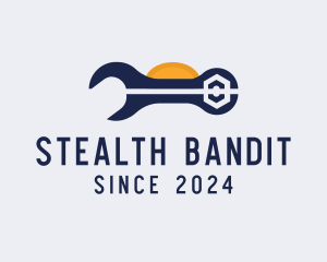 Wrench Repair Tool logo design