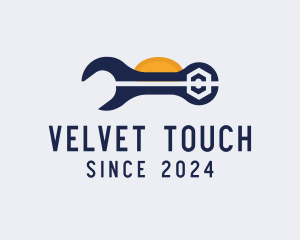 Wrench Repair Tool logo design