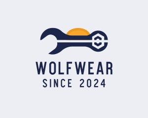 Automotive - Wrench Repair Tool logo design