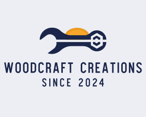 Wrench Repair Tool logo design