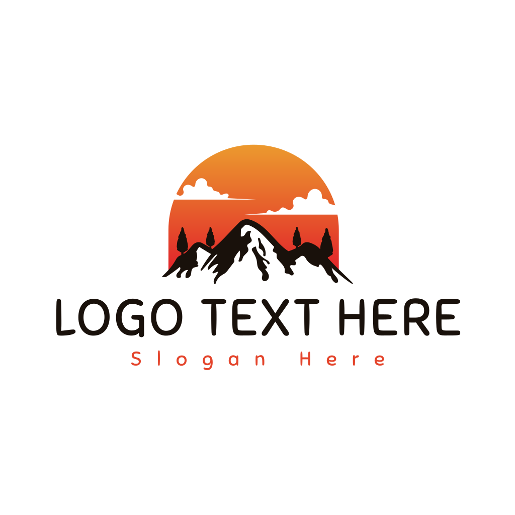 Alphine Mountain Sunset Logo | BrandCrowd Logo Maker