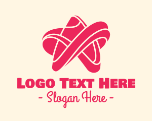 Superstar - Abstract Pink Star logo design