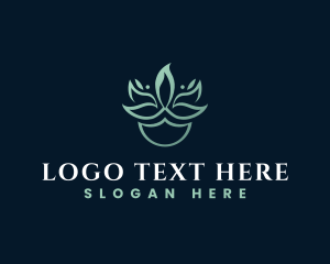Scent - Leaf Candle logo design