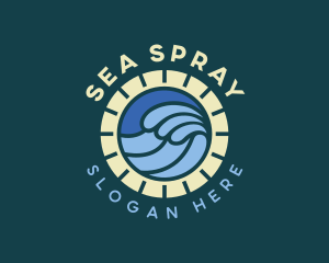 Sea Surfing Waves logo design