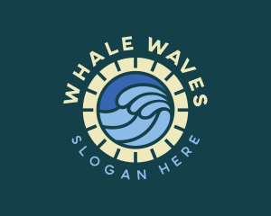 Sea Surfing Waves logo design