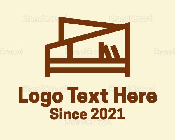 Brown Bookshelf Cabinet Logo