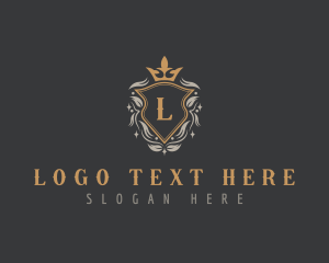 Shield - Royal Crown Shield logo design