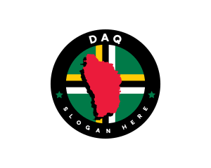 Dominica Map Flag Logo