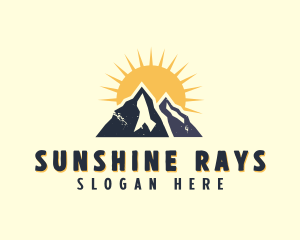 Sunshine Mountain Adventure logo design