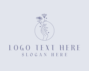 Floral - Hand Floral Beauty logo design