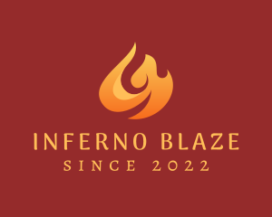 Blazing Hot Fire logo design