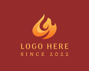 Power - Blazing Hot Fire logo design