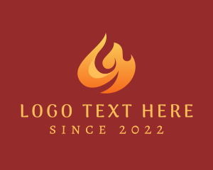 Firefighter - Blazing Hot Fire logo design