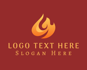 Blazing Hot Fire Logo