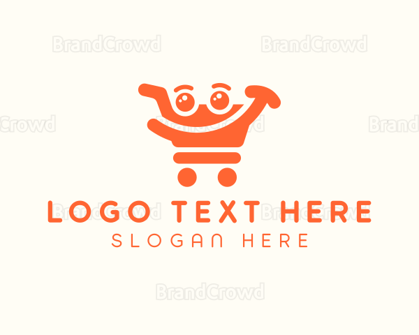 Shopping Cart Smiley Logo