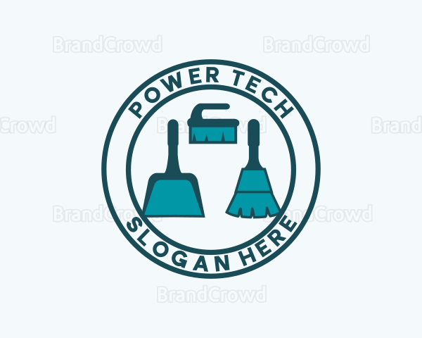 Sanitation Cleaning Housekeeping Logo