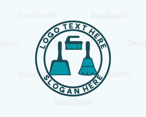 Sanitation Cleaning Housekeeping Logo
